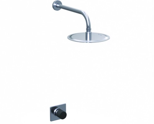 Griferia de ducha Hidromet Texture s/transf cromo negro 9804CRNE