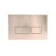 Tapa Ferrum doble tecla rectangular niquel REP-RA-051-NQ