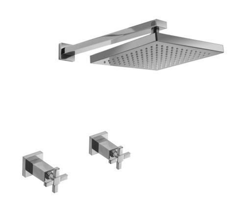 Griferia baño Hidromet Ducha Geometry Cruz Cromo