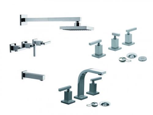 Griferia Baño Fv Dominic Lavatorio Bidet Ducha&