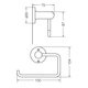 Portarrollo FV allegro cromo 0167/15-B-CR