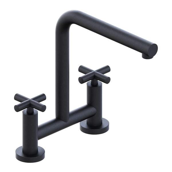 Griferia de cocina Hidromet Sun Pico recto cruz black 04562NEGR