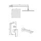 Griferia de bañera c/transf Estalgrif Skinny gun metal 6001-BA