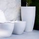 Lavatorio Ferrum milos pedestal redondo blanco MLS-LV-005-BL