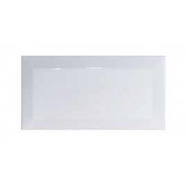 Revestimiento ceramico Piu 7.5x15 Linea Soft Bisel Bco bte
