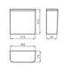 Depósito Ferrum veneto touchless 6 litros blanco VNT-DP-010-BL