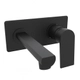 Griferia de lavatorio Hidromet Raptor pared black 9480
