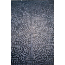 Piso Adoquinado de cemento Lanik 40x40 circ chico negro 1201