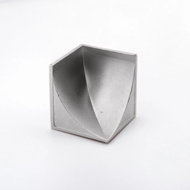 Rinconero de Zocalo Moldumet Kurve 50mm anodiz plateado bte EQKB