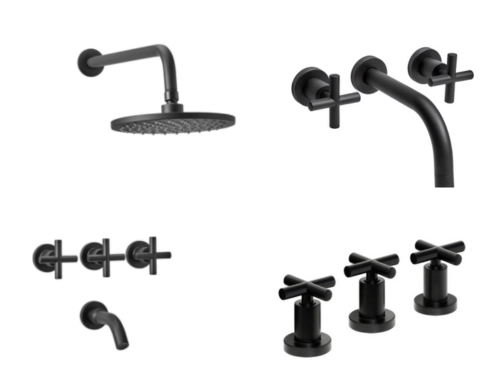 Combo Griferia Completa Peirano Black Velvet