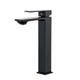 Griferia lavatorio alto Estalgrif New Quartier black 5001-LA-B
