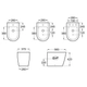 Bidet inspira round 3 agujeros blanco Roca