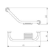 Accesorio de baño Robinet Agarradera curva c/jab