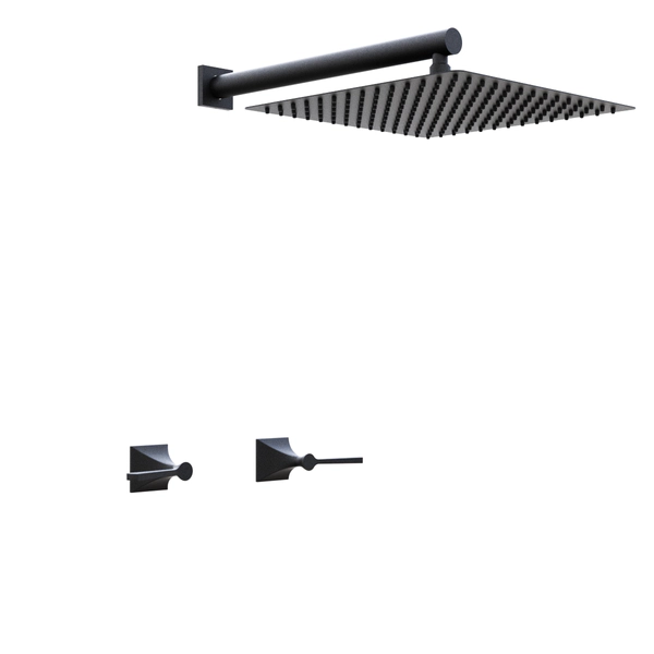 Griferia de ducha Hidromet New Castle s/transf lever black 51009NEGR