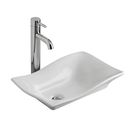 Bacha de lavatorio Ferrum 51x35 cm tori ondulada TOR-BH-048-BL