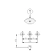 Griferia de ducha Robinet Belfast c/transf Cr 66012001