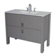 Vanitory Campi deck 100 gris con mesada 3AG