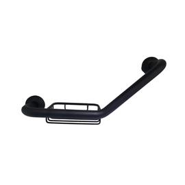 Agarradera angular c/jabonera Kurymar Negro 5195