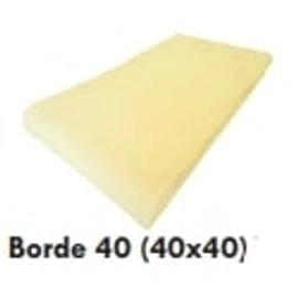 Piso Atermico Lanik 40x40 con borde 40 blanco 6509