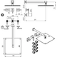 Griferia de ducha Hidromet Block 2V c/escocesa lever black 03467NEGR
