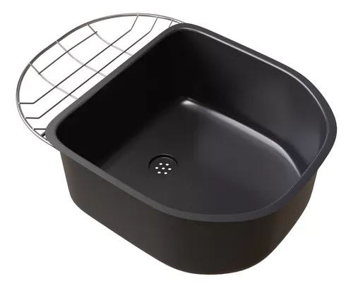 Accesorio de bacha Johnson Luxor c/aro de acero PIACLUN negro