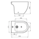 Bidet Ferrum fontana 1AG blanco FON-BI-101-BL