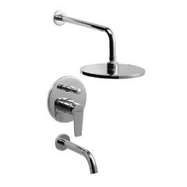 Griferia Ducha Bañera Piazza Next Monocomando Cromo