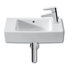 Lavatorio 500 encimera hall1 agujero lado derecho blanco Roca