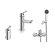Kit Griferia baño Peirano Bilbao Lav Bidet Ducha