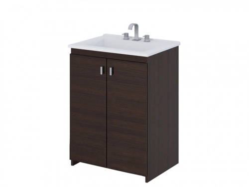 Vanitory Con mesada 3ag Schneider Eco 50cm Wengue