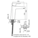 Grifería de lavatorio FV puelo monocomando 0181-01/B5-CR