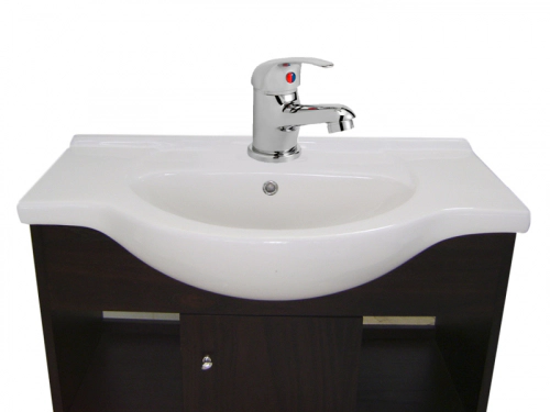 Vanitory Wengue Mesada 85x84x45+Peirano Lugo monocomando