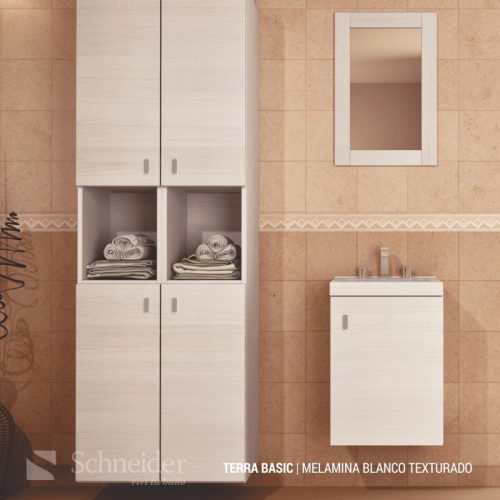 Espejo de baño Schneider Terra bco texturado EM40TXB