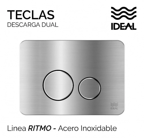 Accesorio de baño Ideal Tecla Ritmo Acero Inox 80300