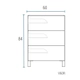Vanitory 60cm Rivo Schneider Pvc Wengue con mesada