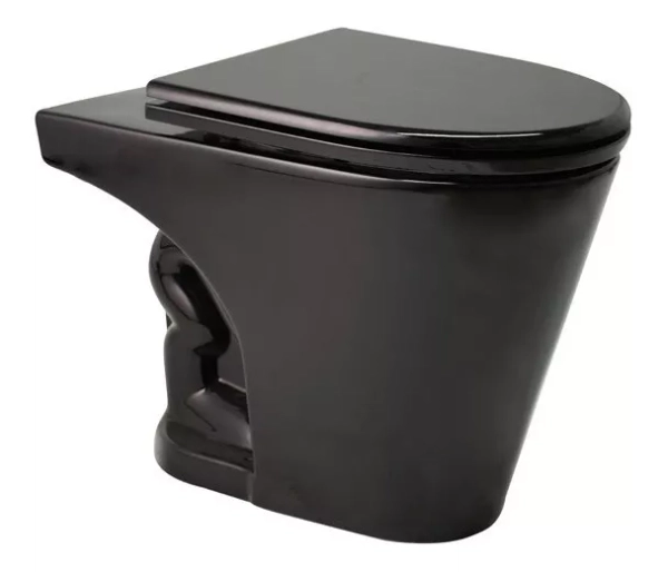 Inodoro corto Ferrum Marina negro MAR-IN-004-NE