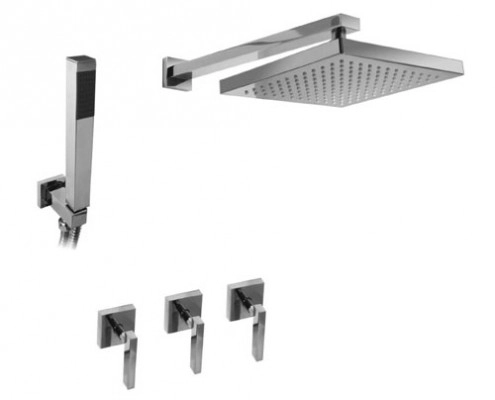 Griferia ducha 2 vias y duchador Hidromet Block lever