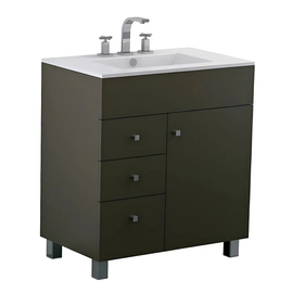 Mueble vanitory Ferrum 75 cm cadria marron sin mesada CDR-MB-013-MO