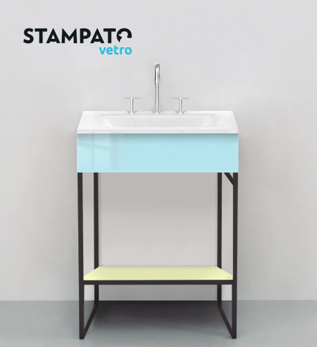 Vanitory Stampato Industrial Pastel con bacha 3 Ag