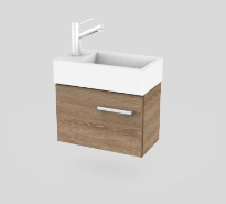 Vanitory Solaris Nix Roble ambar c/bacha 1 ag sin griferia