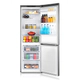 Heladera Samsung 328L silver freezer inferior