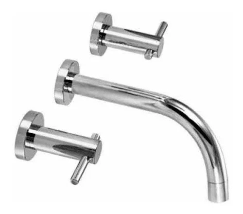 Griferia de lavatorio pared Hidromet Jet cr