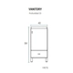 Mueble Schneider Terra Basic 40 Bco. sin mesada