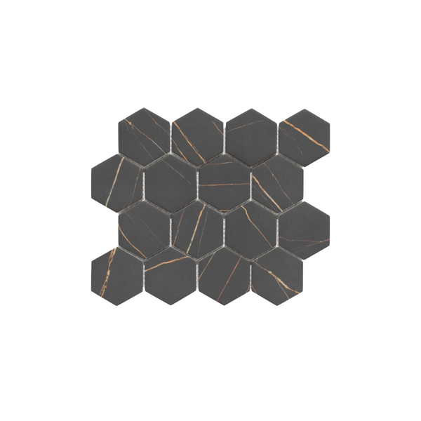 Malla hexagonal Misiones Arabia black RV1022