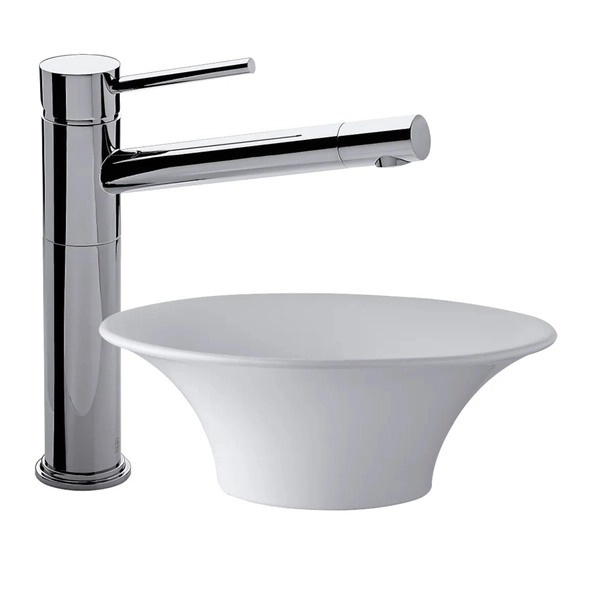 Grifería de lavatorio FV temple alto recto 0411.02/87-CR