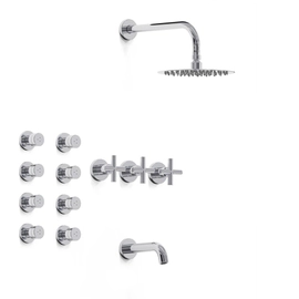 Griferia de ducha Hidromet Sun cruz 3 vias Escoc 4540