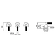 Grifería de bidet Peirano beat niquel con transferencia 70-201NI