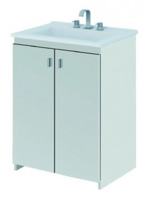 Vanitory Schneider Eco 50Cm Blanco con mesada 3 Ag