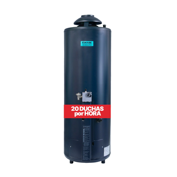 Termotanque Acquapiu Alta Recup Multigas 76 lts salida Vertical Ceramic Blue