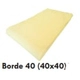 Piso Atermico Lanik 40x40 con borde 40 blanco 6509